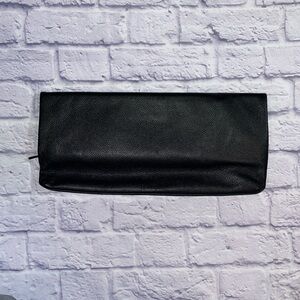 Jennifer Haley Black Leather Clutch.